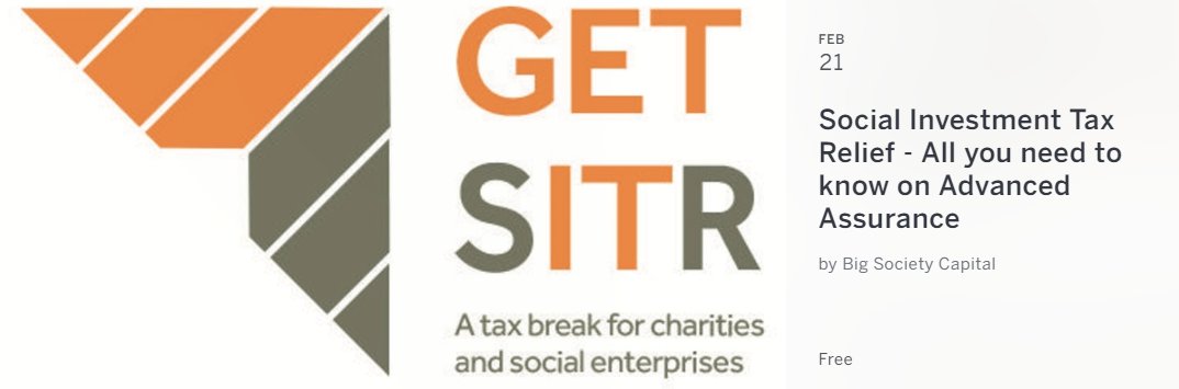 BetterSocCap's tweet photo. Our FREE WEBINAR on Social Investment Tax Relief and the Advanced Assurance process for #charities and #socialenterprises is taking place this Wednesday (21st of Feb). Register here: https://t.co/BrbdquWyhJ #SITR #AdvancedAssurance #SocEnt https://t.co/sz60Ut7noB
