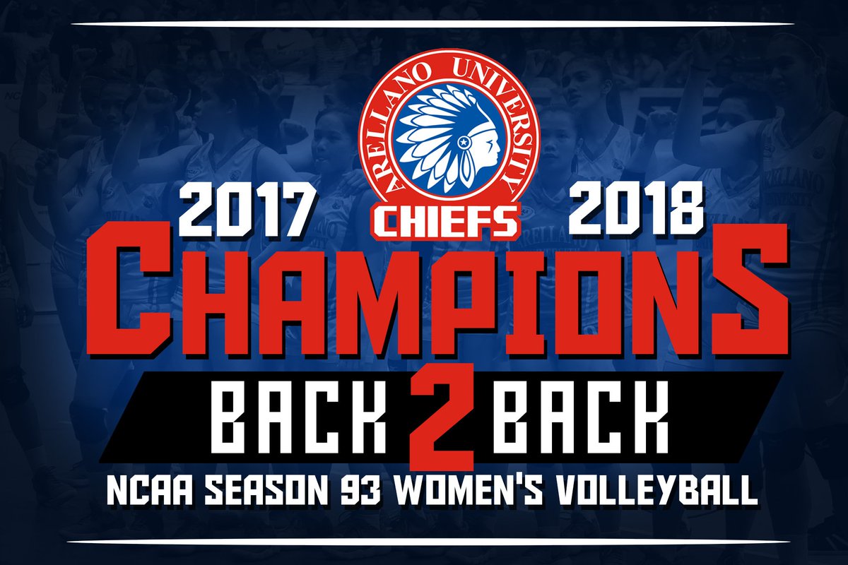 ARELLANO UNIVERSITY IS YOUR BACK-TO-BACK CHAMPIONS! 🏆🏆 #NCAASeason93