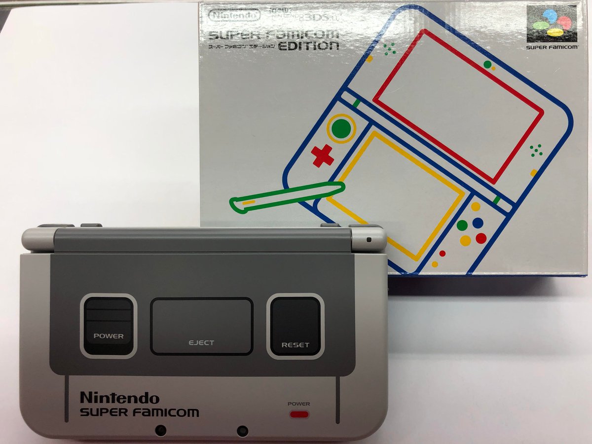 ドラゴンスター尾崎店 スーパーファミコン いいえ Newニンテンドー3dsll本体です 珍しい本体入荷しました スーパーファミコンモデルのnew3dsll本体です 限定デザイン 中古品で少し外箱に傷みがありますが本体自体は美品です 円 税抜 での ドラゴンスター尾崎店 スーパーファミコン いいえ Newニンテンドー3dsll本体です 珍しい本体入荷しました スーパーファミコンモデルのnew3dsll本体です 限定デザイン 中古品で少し外箱に傷みがありますが本体自体は美品です 円 税抜 での