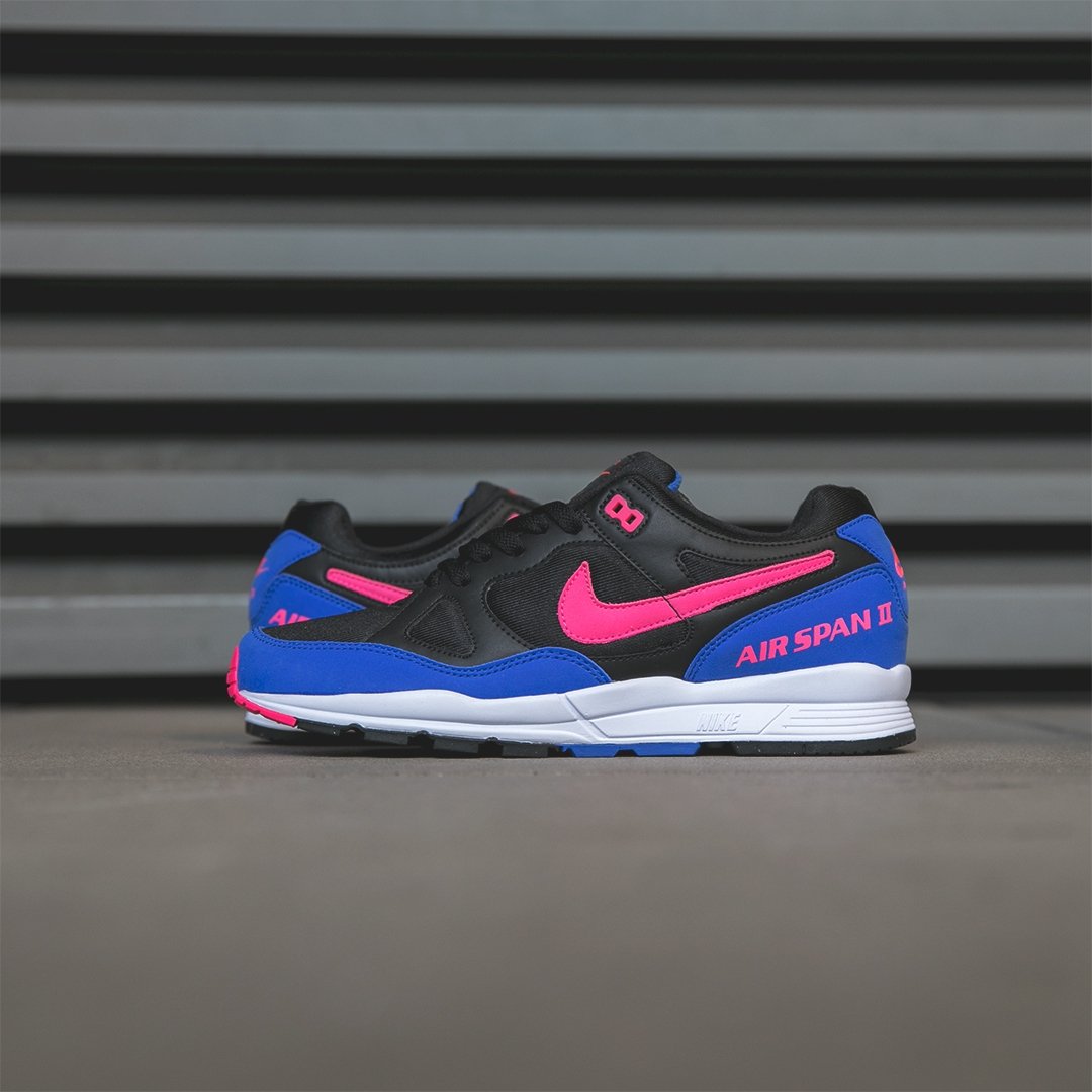 Footpatrol_ldn's tweet image. Here’s a closer look at the Nike Air Span II. Now available in-store and online. Sizes range from UK6 - UK12 (including half sizes), priced at £80. Shop now: bit.ly/2GnCBSA #nike #airspan
