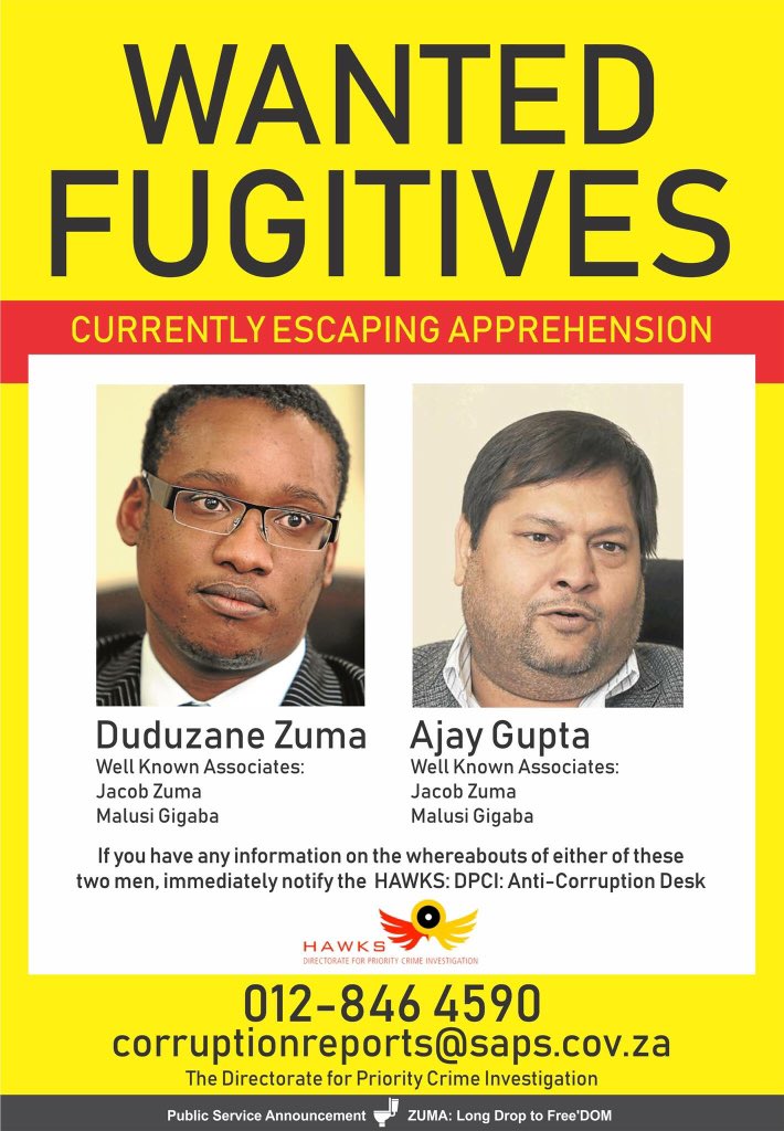 AdvoBarryRoux's tweet photo. I just been highly informed that Ajay Gupta &amp; Duduzane Zuma are in Swaziland. Forget about India &amp; Dubai. Go to Swaziland you will find them. https://t.co/DQ9Frnp3Gw