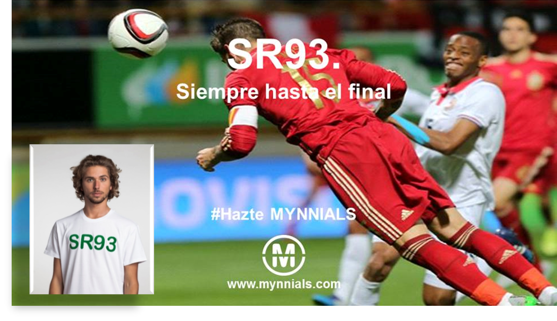 mynnials's tweet photo. ¿Sabes de quién se trata?🇪🇦️
Sorteamos 🎁, esta camiseta 👕con la marca personal SR93.🏅⚽ Síguenos, menciona a un amigo en Instagram, Facebook y/o Twitter (@mynnials) y contéstanos correctamente a: ¿qué jugador de fútbol nos inspiró para crear esta marca personal?. https://t.co/sySNs6mXWv
