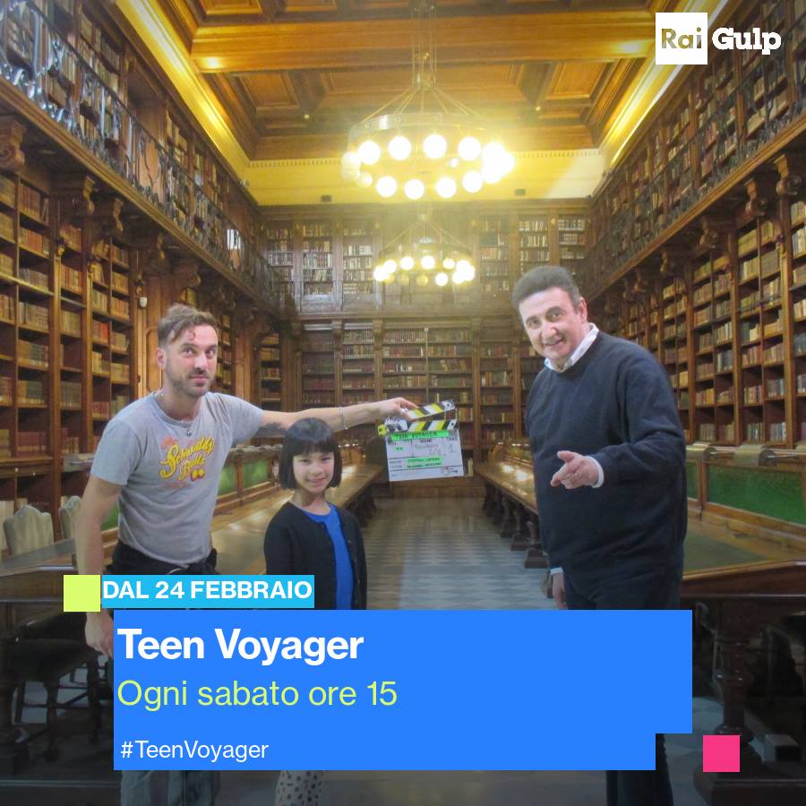 Una nuova avventura sta per iniziare, questa volta su @RaiGulp! 
Dal 24 Febbraio ogni sabato alle 15, Roberto Giacobbo conduce #TeenVoyager, il nuovo spin-off dedicato ai teenager. #SavetheDate