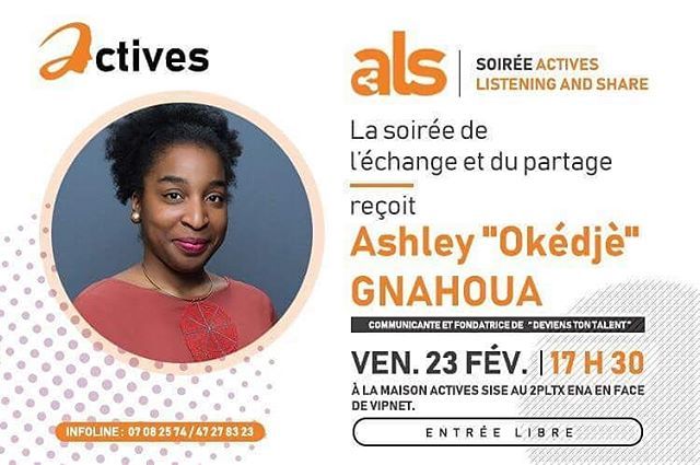 Bonjour les talenteux !
Retrouver @okedjestestimony la fondatrice de Deviens ton Talent chez Actives pour un moment de partage ! ift.tt/2ECLVll