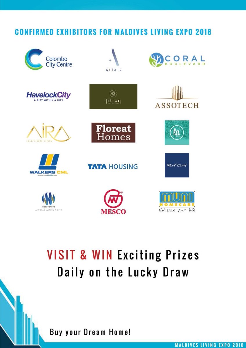 highrisemaai's tweet photo. Invest in your Dream Home #MaldivesLivingExpo #2018 #Exciting #VisitandWin #Luckydraw #Highrise https://t.co/KfUmG2Pd1A