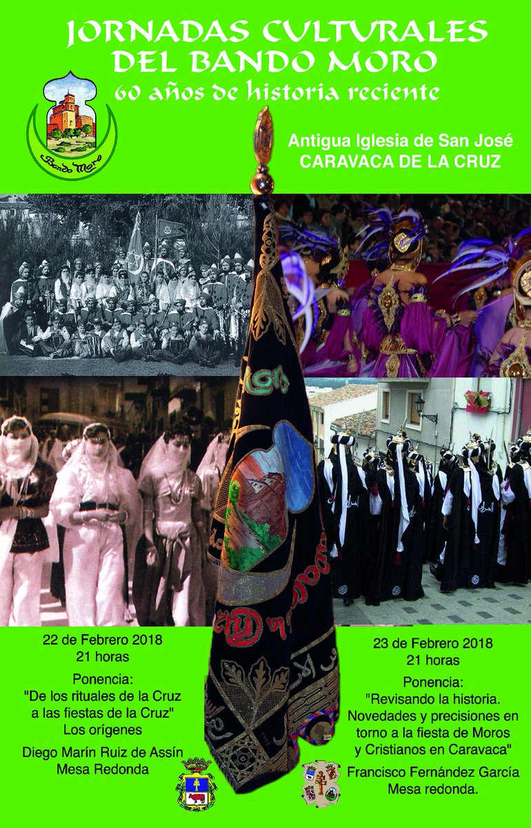 El <a href="/BandoMoro/">Bando Moro Caravaca</a> organiza 📆este jueves y viernes📆, día 22 y 23 de febrero respectivamente, unas jornadas culturales en la Iglesia de San José de #Caravaca a las ⏰21 h⏰.  Más inf➡️  bit.ly/2CuZ8uy