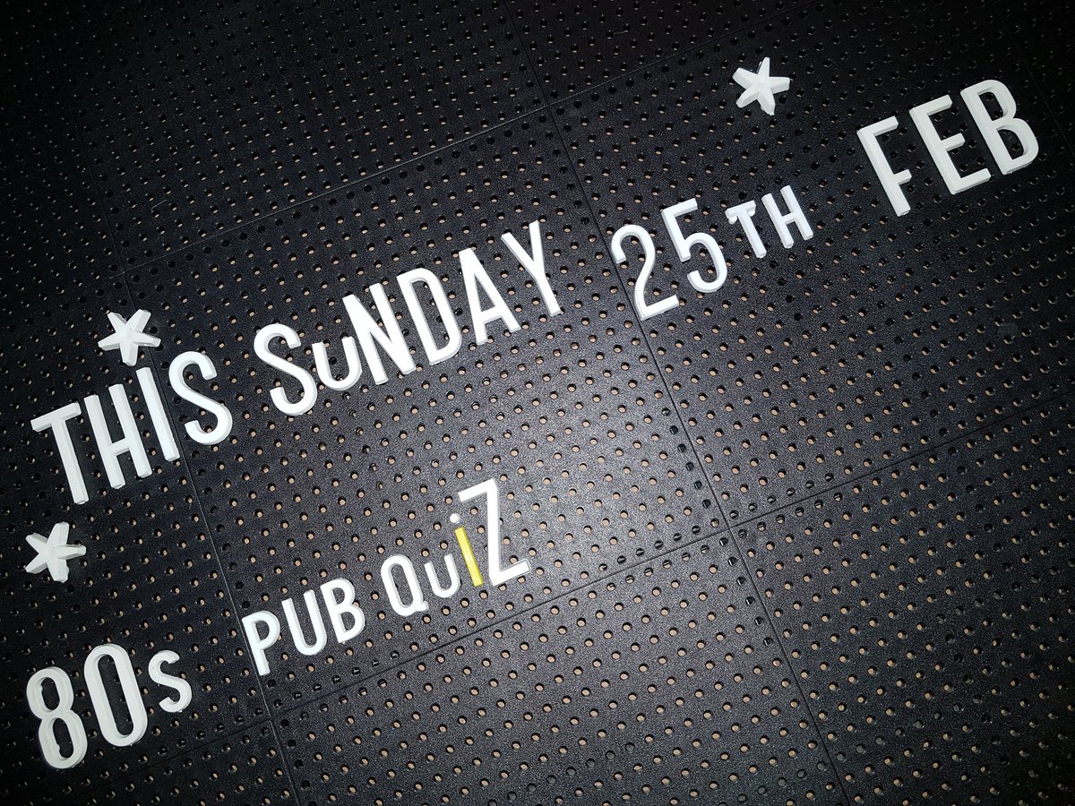This Sunday, 25th Feb, #80s #pubquiz 
Repetition Repetition Repetition

<a href="/10DevonshirePl/">10 Devonshire Place</a>