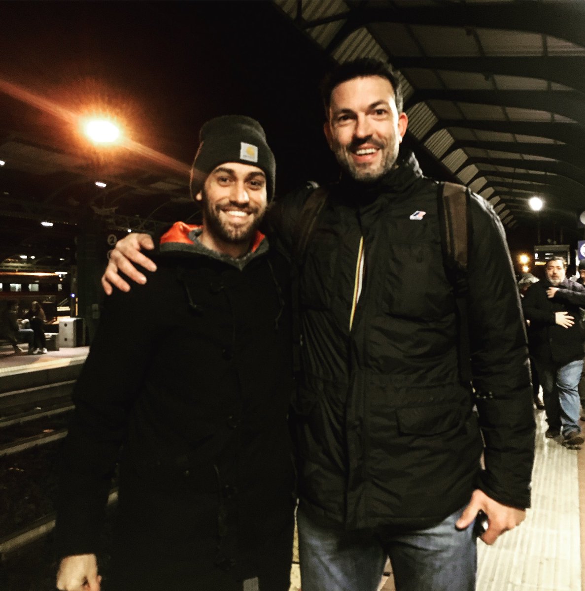 andrearoma23's tweet photo. Con @AMenego11 ad aspettare il regionale in ritardo #fortitudini #amarcord #FinalEight2018 https://t.co/HquqM1Stg5