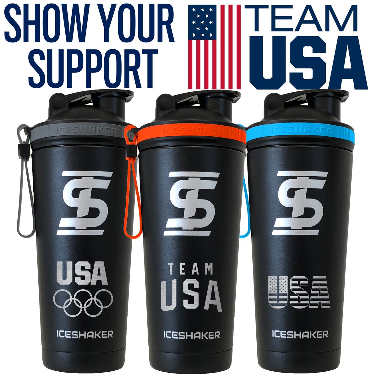 iceshakerbottle's tweet image. New USA designs now available in the custom shop! Show your support for your Team #USA 
iceshaker.com/collections/cu…