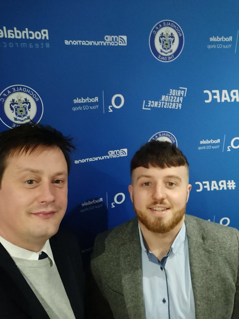 MIDCommsUK's tweet photo. Fantastic game yesterday @officiallydale, was an absolute pleasure to be invited down and great to see our Rochdale O2 store being represented around the ground, up the Dale! #ROCTOT https://t.co/2O3PfwdBtA