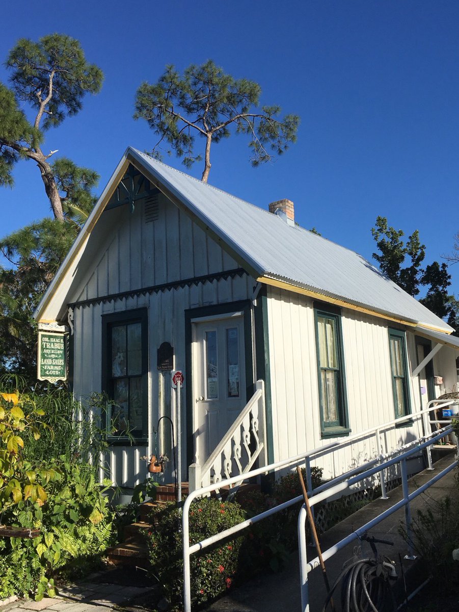 Historic Trabue Land Sales Building at the #History Park in #PuntaGorda Florida