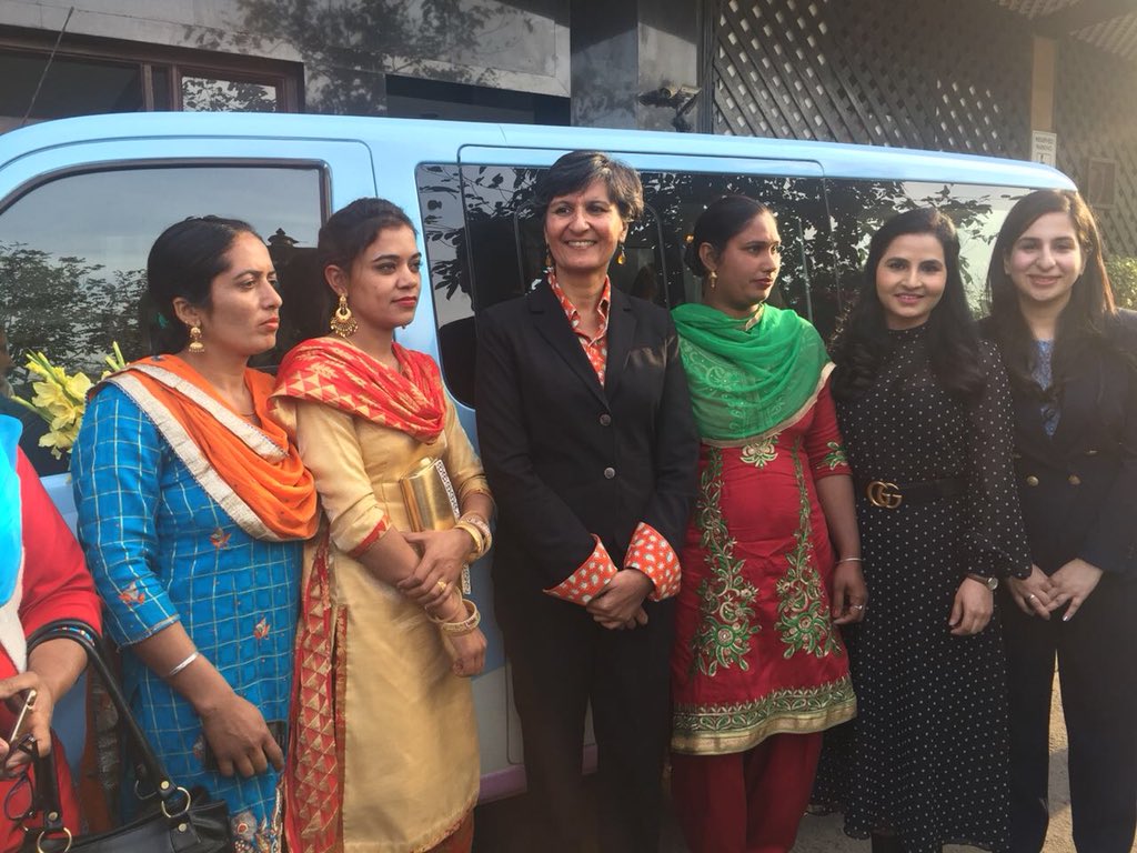 AusHCIndia's tweet photo. Delighted to launch two skill development initiatives by #UDAY, a social enterprise run by Australian alumnus #ParamSingh - Project Mooo App & mobile dairy van. https://t.co/UPCWaDvoDw