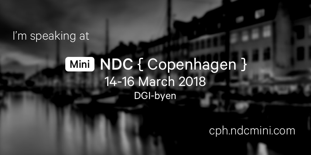 IdentityServer's tweet image. Next “Identity &amp;amp; Access Control for modern Applications with ASP.NET Core 2” workshop in Europe: 

NDC Copenhagen 
(cph.ndcmini.com/workshop/ident…) 

identityserver.io/training 

#aspnetcore #dotnet #openidconnect #identityserver