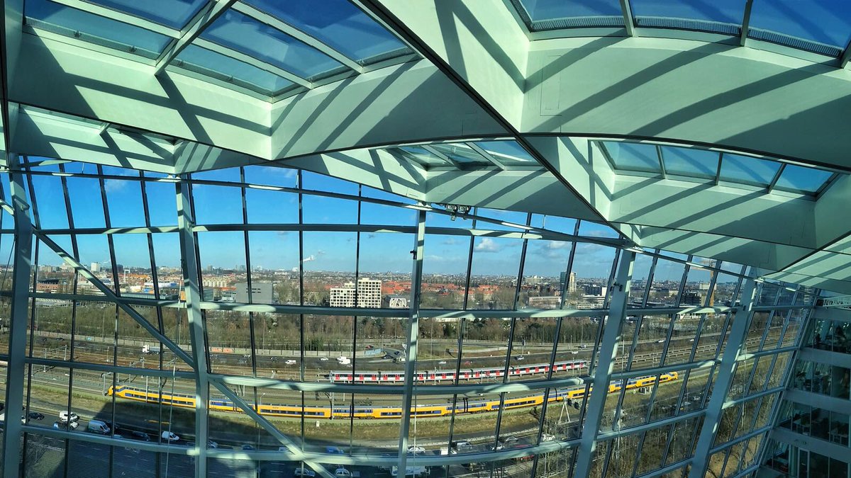 BeecotNL's tweet photo. Impressive Building #TheEdge #Amsterdam #SmartBuildings. https://t.co/efWeC7pkee
