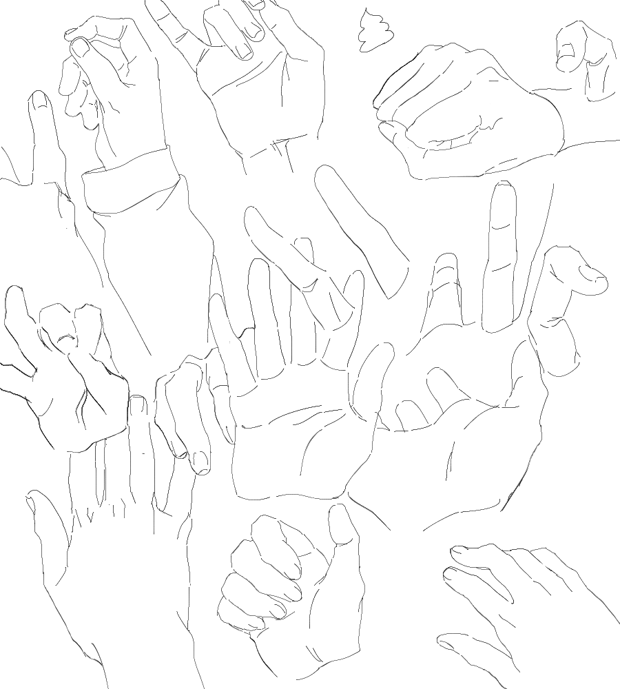 右手ばっかで気持ち悪いからうんk描いた。 
