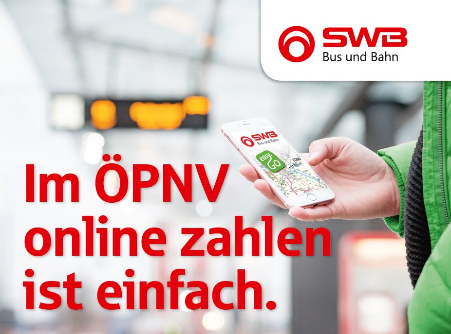 SWBBusundBahn's tweet photo. Wenn man mit der SWB easy.GO App und #paydirekt bargeldlos und schnell Tickets bezahlen kann...
Sparkasse Köln/Bonn paydirekt: https://t.co/2pJ0qfmfOg
#swbeasygo Download: https://t.co/TcFCxXdMUw ea https://t.co/jJgXzDfDdm