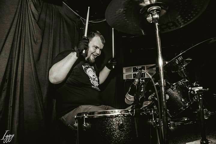 KhojaOfficial's tweet photo. **Member lineup**

Behind the kit is the beast Nicholas who  will be bringing the noise! You may have seen him in previous bands such  as Crooked and Insomniac Diaries, but he is ready to get back on the stage again and rip em a new one!

Photo credit: Iggy https://t.co/5n2OCrUNbz