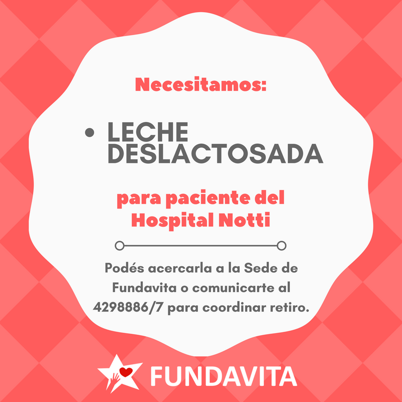 #BuenLunes
Renovamos un pedido solidario, para un pequeño paciente del Hospital Humberto Notti.
Por favor comunicarse con la Fundación, en el caso de poder hacer la donación.
Muchas gracias!!!!