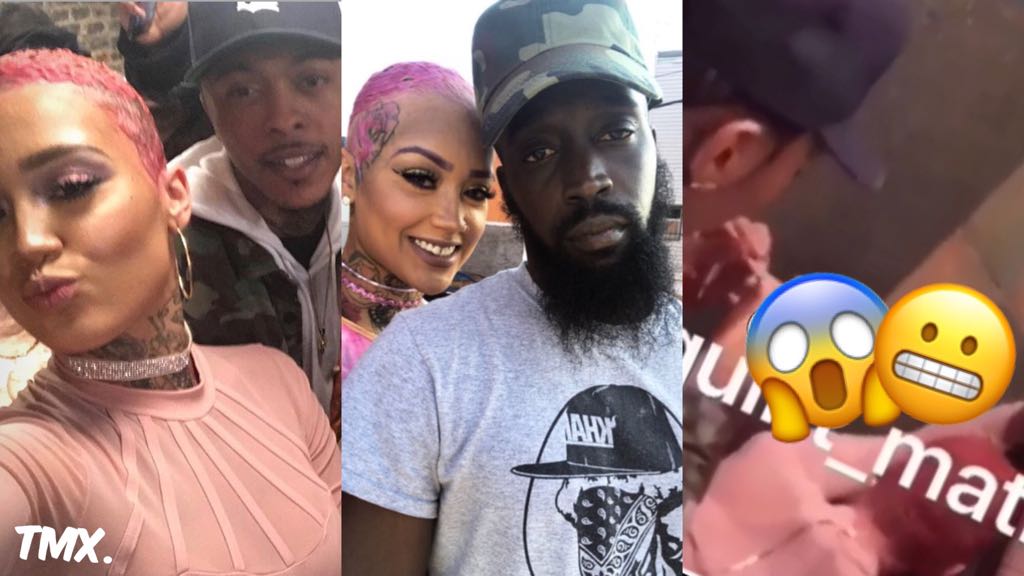 “#BlackInk crew’s Donna caught cheating on her man in public bathroom with ...
