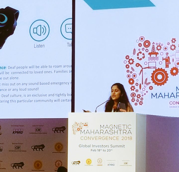 bleetechindia's tweet photo. #janhavijoshi presenting #Bleetech at the #MagneticMaharashtra convergence in #mumbai https://t.co/1HrGWg5jJA