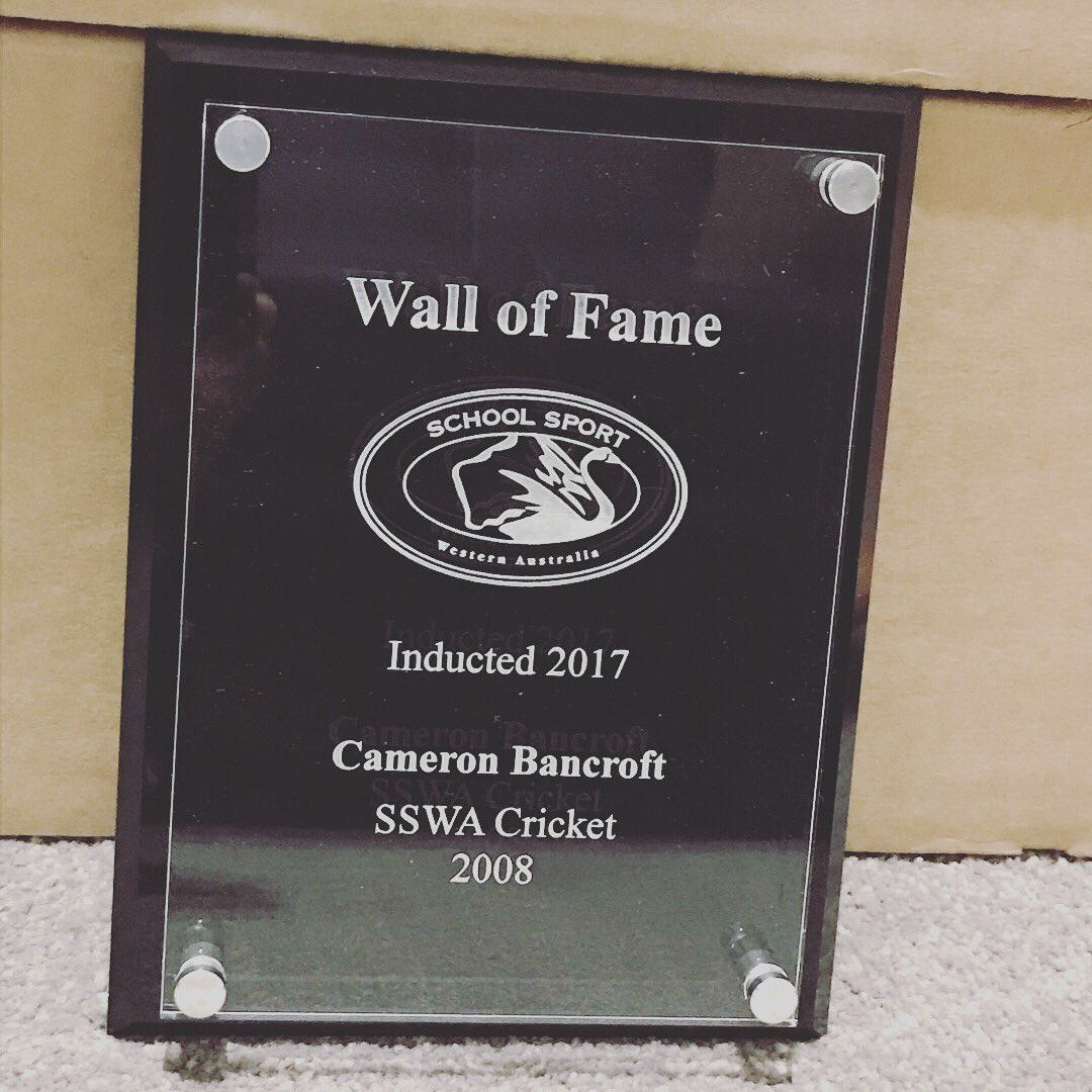 Truly an honour to be inducted on to the @SchoolSportWA Wall of Fame tonight. Sorry I couldn’t be there in person but heard it was a great evening