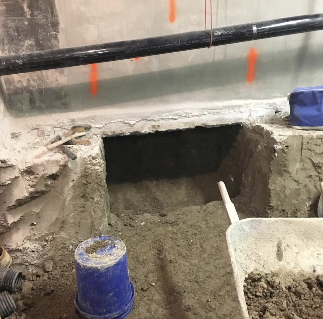 NTL_Contracting's tweet photo. Let the pins begin! #Underpinning #Excavation #Toronto #Waterproofing #NTLContracting https://t.co/eTxcnlEKrG