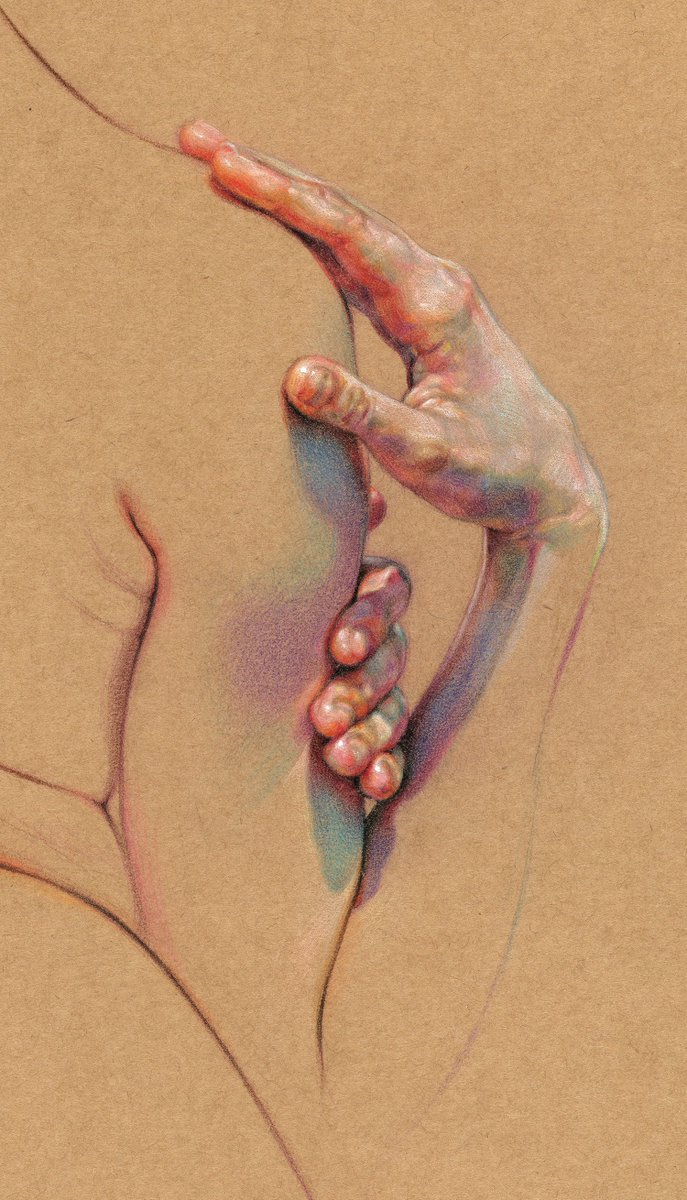 thisiscolossal's tweet photo. Dramatic Anatomical Drawings Comprised of Complex Hatched Colors by WanJim Gim https://t.co/0M86nYR3uS https://t.co/ZdUgbcFHYB