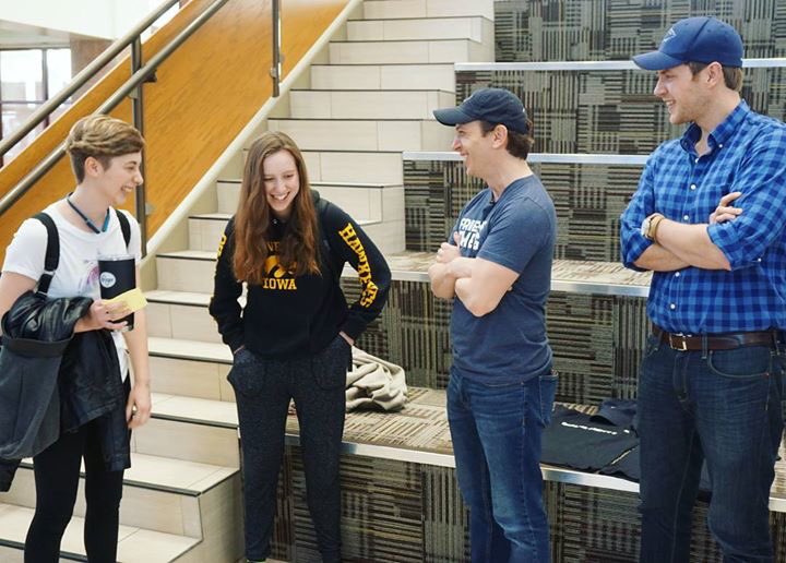 PigasusPictures's tweet image. We’ve read through all the amazing submissions &amp;amp; we finally have our Project Pigasus 2018 winner! Today we visited Fishers HS to meet our very talented winners, Cynthia Foulke &amp;amp; Whitney Roberts. Stay tuned to our social media for footage of how we pulled off the surprise! 🐷🎞🎥