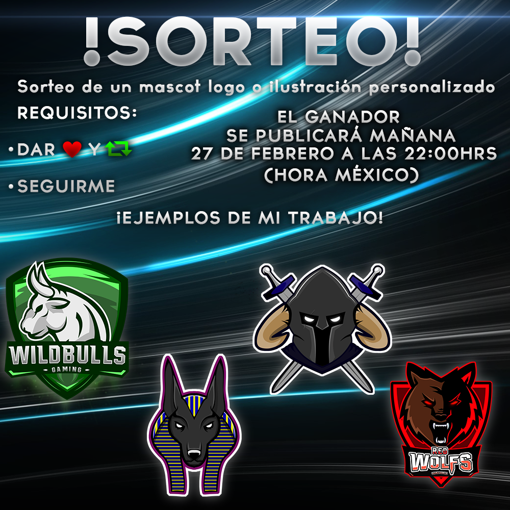 virogfx's tweet photo. ¡Hola! en conmemoración a los 200 seguidores y la reanudación de actividades me enorgullece comentarles ¡QUE HAY SORTEO! el sorteo es de un mascot logo o ilustración para tu equipo o personal, les deseo la mejor de las suertes!!
Port: https://t.co/tVoj42evC7 https://t.co/R5QsvaMg7W