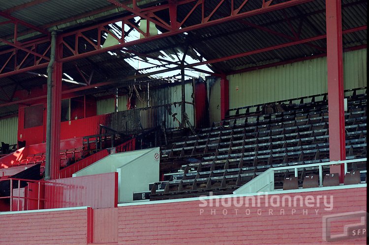 1995 and the Main Stand at Belle Vue mysteriously ‘catches’ fire. It is undoubtedly arson, but who on earth could possibly be behind it?