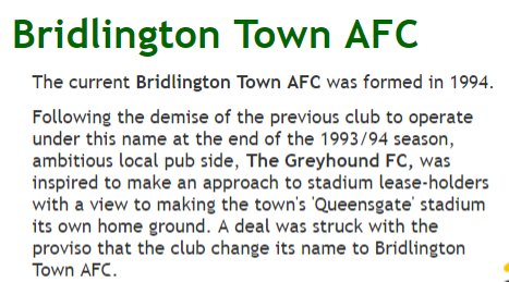 Prior to taking over at Rovers Richardson was owner at non-league Bridlington Town. Look up Bridlington's history and you’ll see they were reformed in 1994. Guess who’s fault that is?