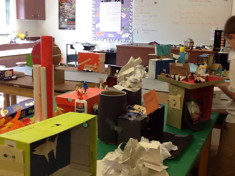 billups_class's tweet photo. The trinity village is coming along. #trinitylearns BW https://t.co/Rz8DcgutKH