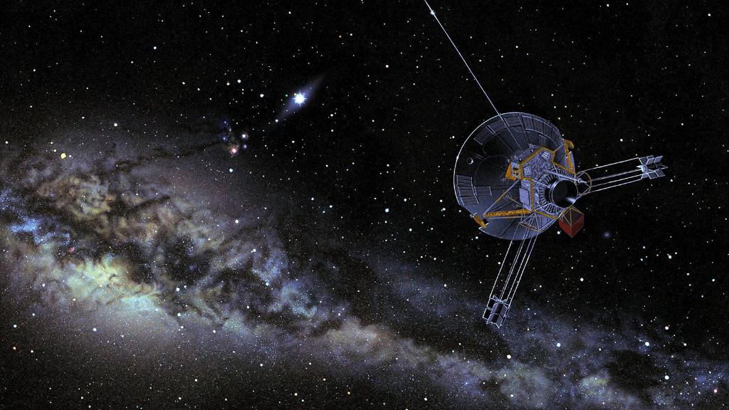 NASA's tweet photo. Someone's got to be first. In space, the first explorers beyond Mars were Pioneers 10 and 11, twin robots who charted the course to the cosmos! Here are 10 things you should know about these two space travelers: https://t.co/kV3xZnC6ri https://t.co/a2GpGBXtya