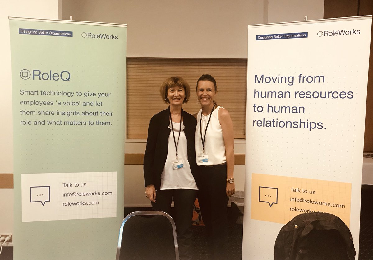 Really excited to hear from RoleQ today about using tecnology to change performance conversations!  #hraconf18