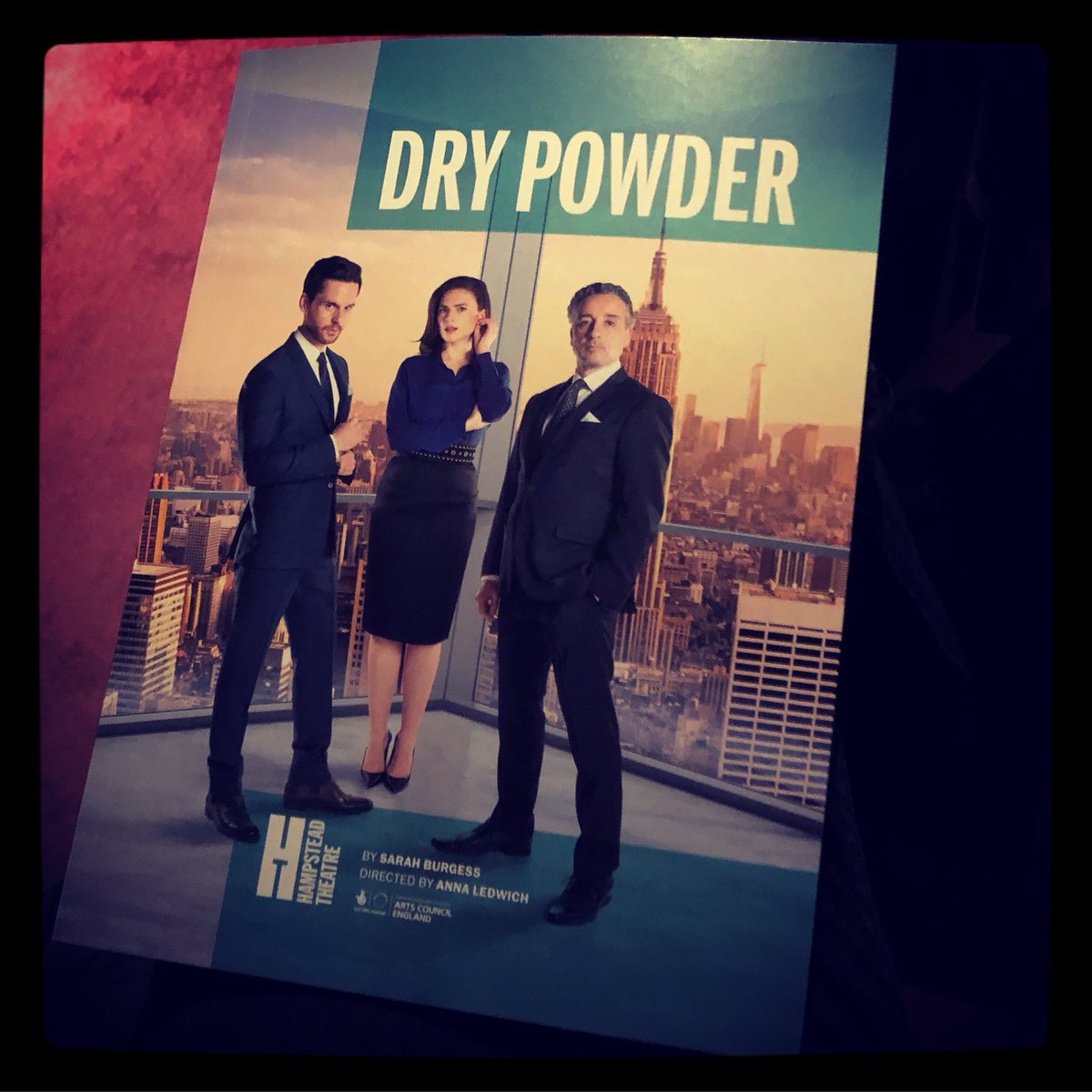 johnmcannon's tweet photo. Dry Powdery Snow #HTDryPowder @Hamps_Theatre @theBaldeDrama https://t.co/11RxNWCPwd