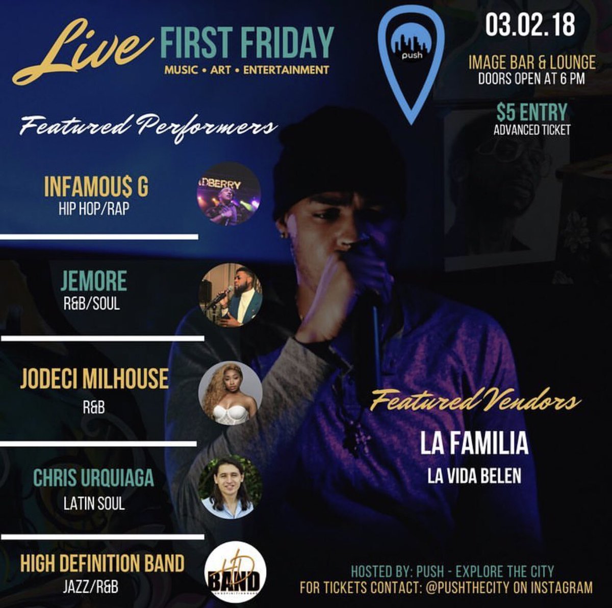 FlyFreakinTye's tweet photo. Performing here Friday w/ @JodeciMilhouse ... come out ! https://t.co/dDTacwMsZ2