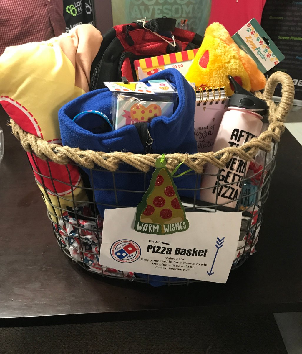 LogoHubVA's tweet photo. A HUGE thank you for this amazing basket that we won in the Raffle!! @dominos https://t.co/2c78455Ob5
