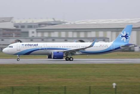 AboutTimeMX's tweet photo. @interjet recibe el primer @Airbus #A321NEO de México equipado con motores CFM LEAP de la más alta tecnología. https://t.co/IhVSi9Pvoe