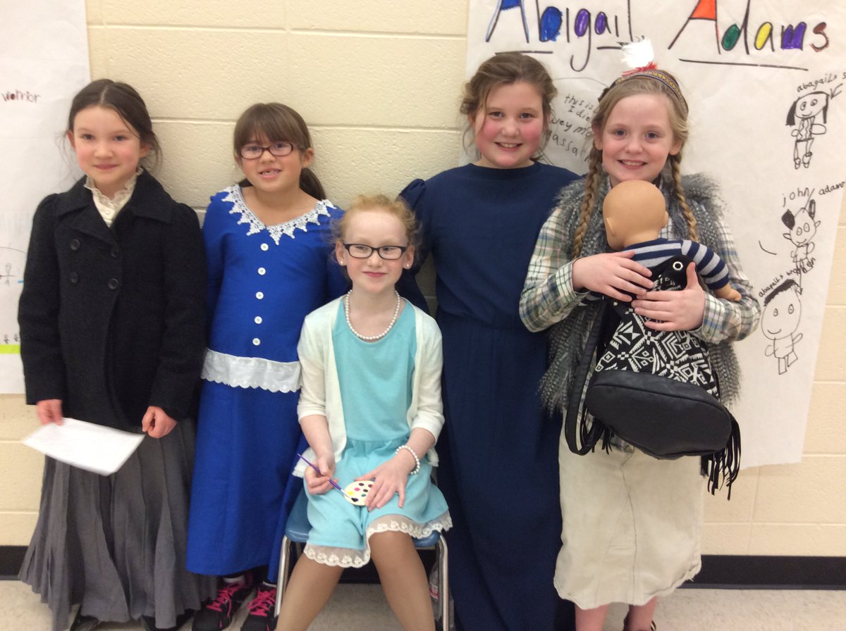 MrsCooley86's tweet photo. Nellie Bly, Abigail Adams, Grandma Moses, Susan B. Anthony, Sacajawea, Ben Franklin, Dr. MLK, Jr., Daniel Boone, George Washington, Wilbur Wright, Babe Ruth, Shirley Temple, JFK, Amelia Earhart,  Abraham Lincoln and many others came to visit us at Everton! #FCSCpride https://t.co/soLFkppFgu