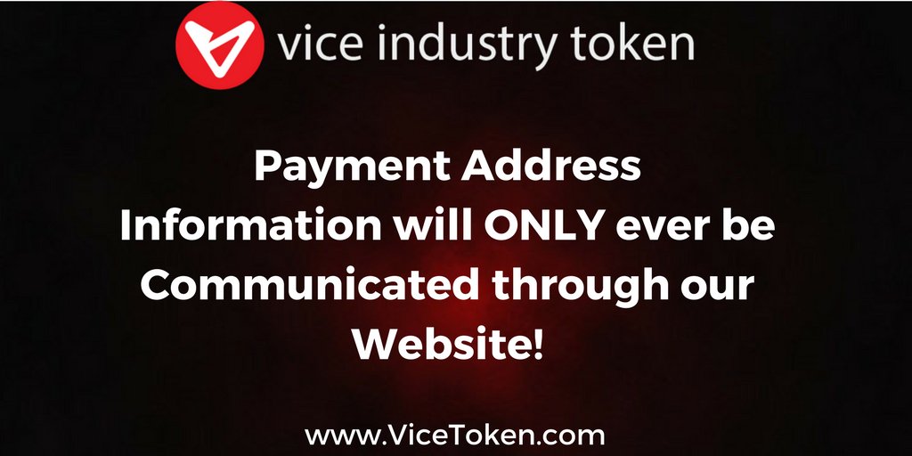 Vice Industry Token description