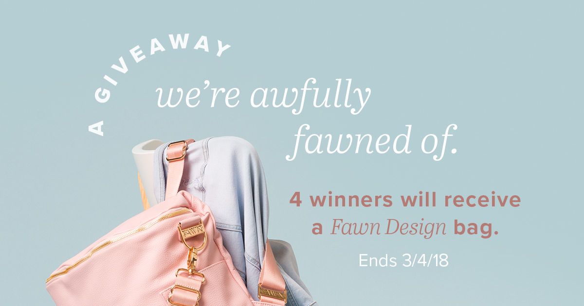 Fawn Design = the bag of your dreams. And this week you could win one for yourself. Enter now at {bit.ly/2ENlxt2}.
