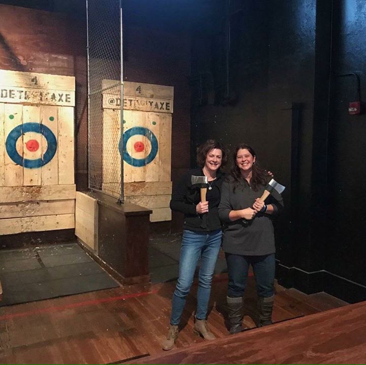 ItsMoonyOut's tweet photo. Michigan Peaker gathering with a new sport - axe throwing! Peakers, axes + a wee dram = a super fun evening. @MyPeakChallenge @SamHeughan https://t.co/Bff0r47lxV