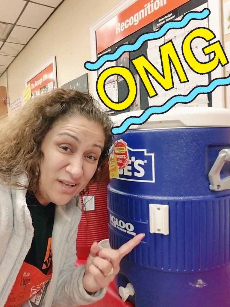 Chicken Express catered our luncheon with a Lowe's cooler! Really!🤦‍♀️ so we replaced it with 2 of ours THD Coolers! And we will gladly throw away the blue one🙋‍♀️ <a href="/MichaelQHD/">Michael Quirrenbach</a> <a href="/Patti_333/">Patti</a> @drago0320 <a href="/AaronEnglish17/">Aaron English</a> @anadavis11 <a href="/tori_bronson/">Tori Bronson</a> @shane_home