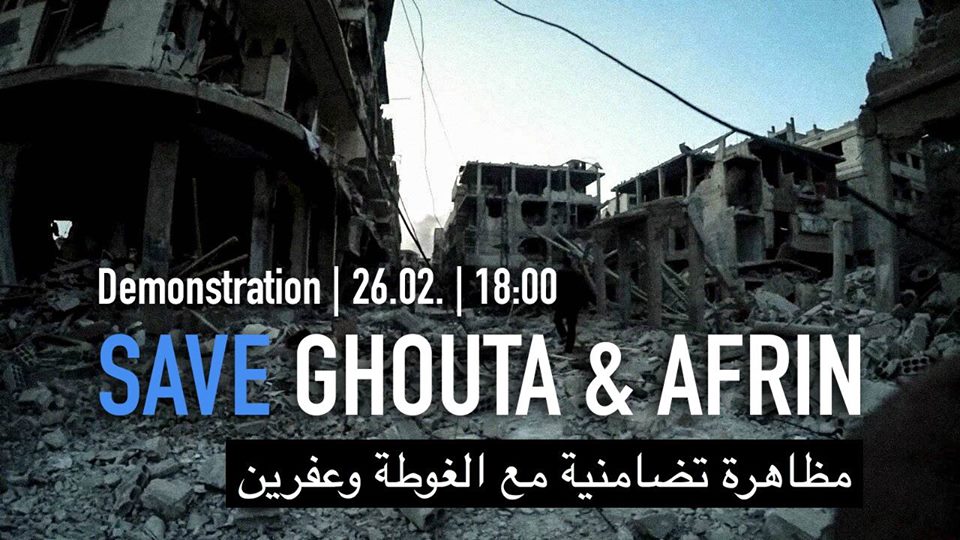TODAY, FEB 26- #Berlin- 
Mahnwache für Ost-Ghouta واقفة تضامنية مع الغوطة الشرقية bit.ly/2HMXHeZ #SaveGhouta
