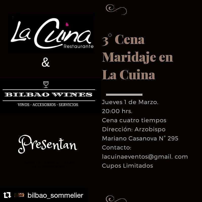 Se nos viene otra gran noche en <a href="/LaCuina/">La cuina</a> <a href="/BilbaoSommelier/">Guillermo Bilbao</a> #Nochedecata #SanAntonio #Vinos #Gastronomía #CenaMaridaje