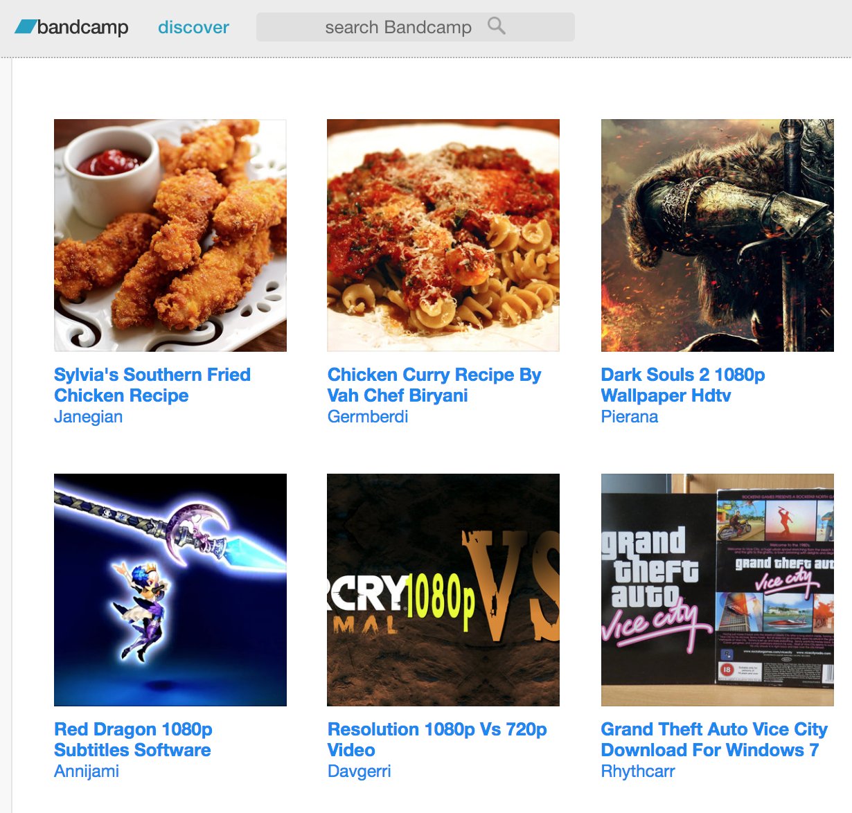 Andy Baio My Favorite Emerging Music Genre Is Bandcamp Spam Via Mistydemeo