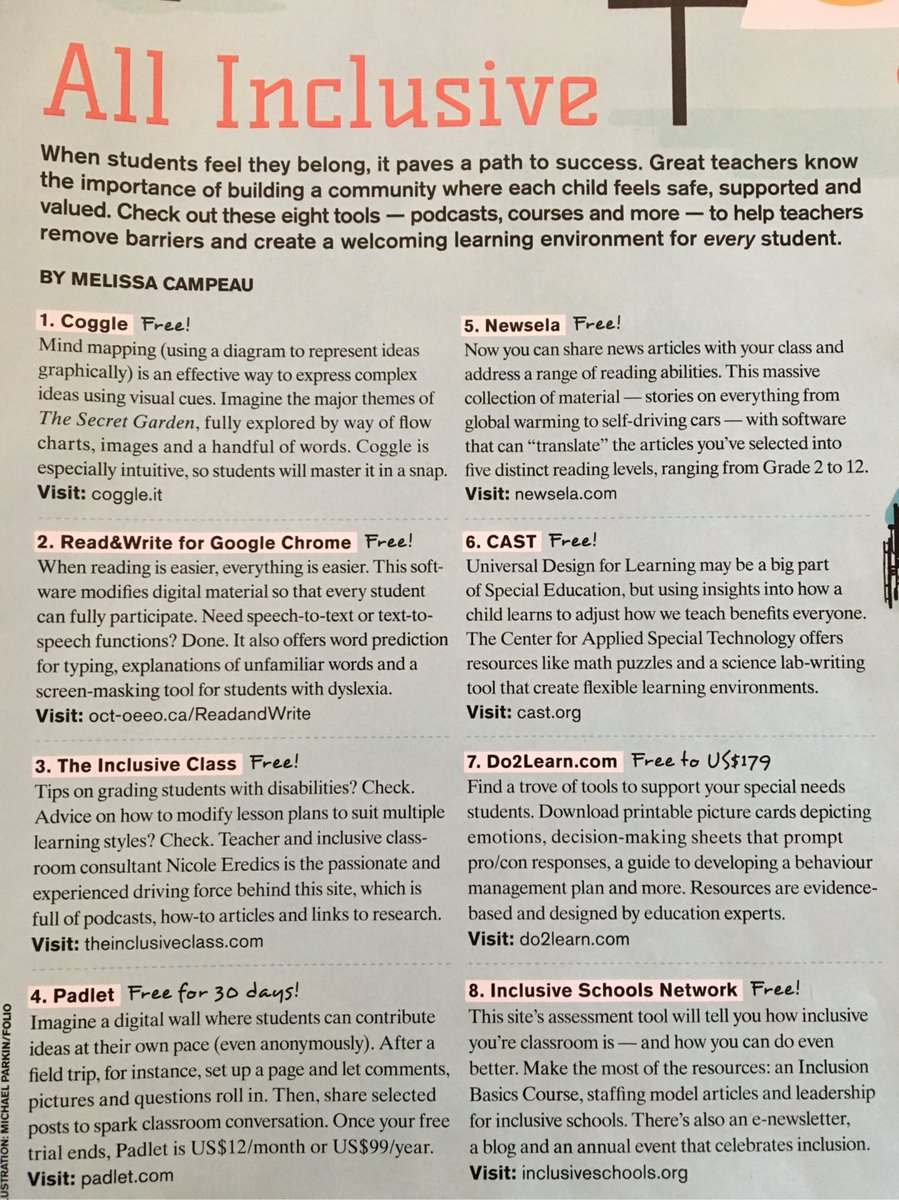 jennivanrees's tweet image. Great tools listed in the  #OCT Voice magazine this month. #techedforall