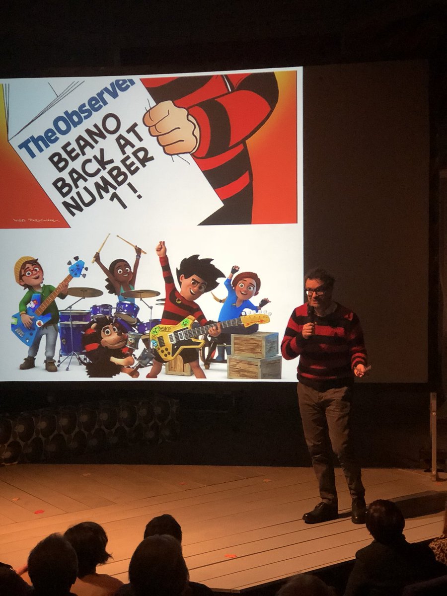 dundeecity's tweet image. “Dundee is Beano Town”. Our brilliant global ambassador @MikeyStirling of @BeanoOfficial takes to the stage at #PKN_DND with @Creative_Dundee tonight. #bemorebeano #lovedundee