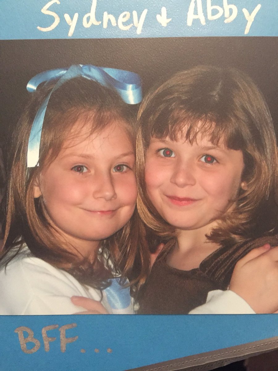 abby_manikowski's tweet photo. HAPPY BIRTHDAY SYD!!π thought I would bless you with some throwback pics π #18now @sydmiller10 https://t.co/RhBrwHcOK8