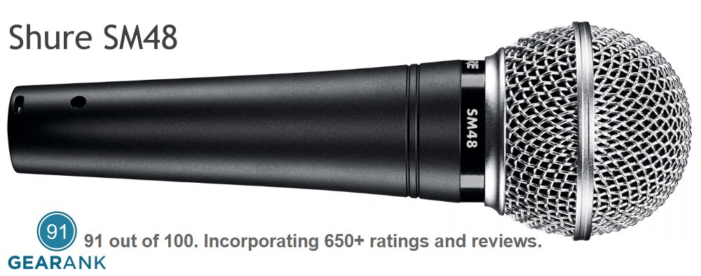 GearankMI's tweet photo. The @shure SM48 is the Equal Highest Rated Microphone Under $50
https://t.co/5omSPbHwOA
#Microphones #Microphone #Mics #CheapMicrophone #MusicGear https://t.co/08mr3Hg0XI